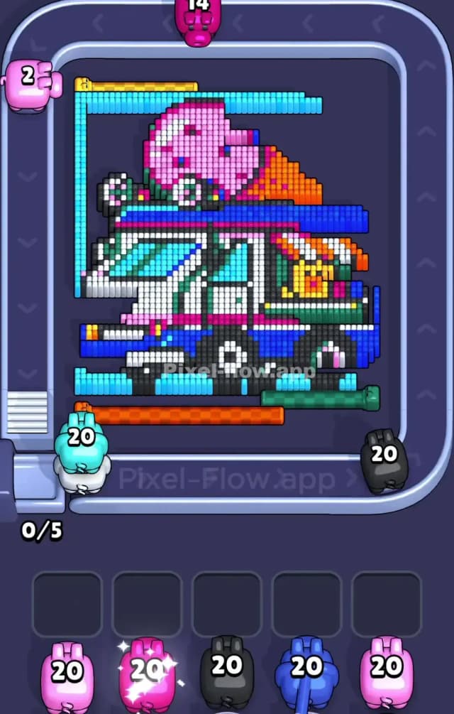 Pixel Flow Level 863 Solution 1