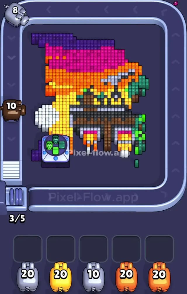 Pixel Flow Level 834 Solution 1