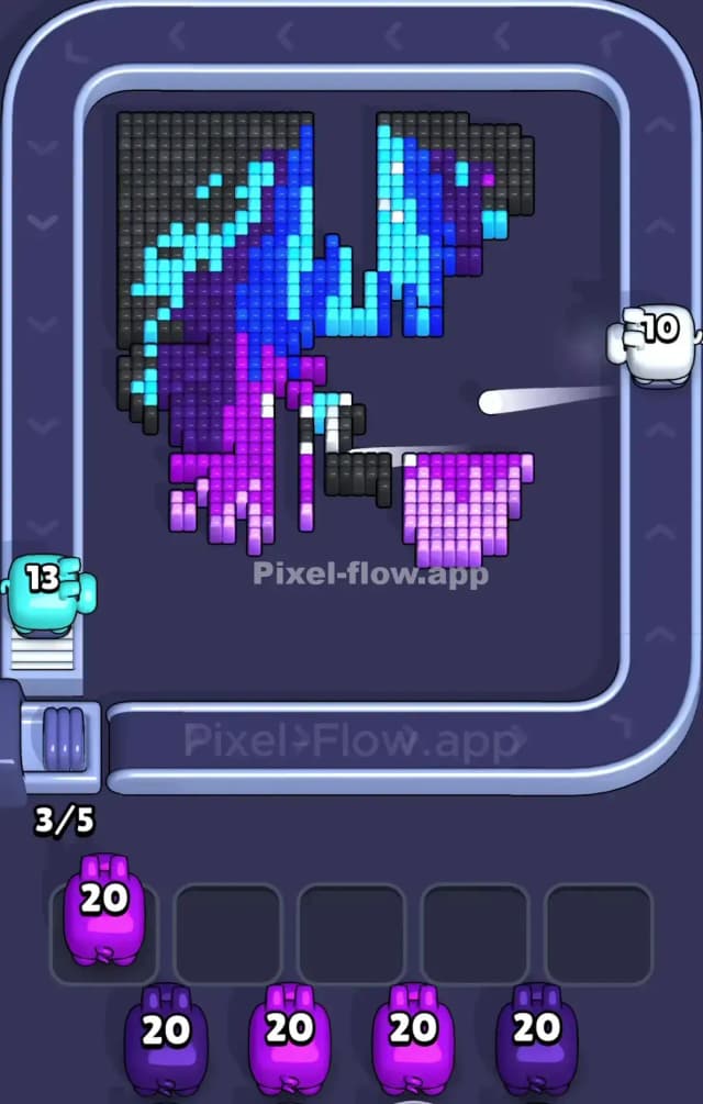 Pixel Flow Level 838 Solution 2