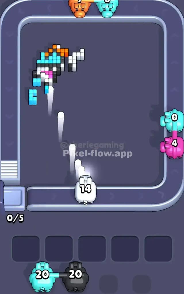 Pixel Flow Level 375 Solution 3