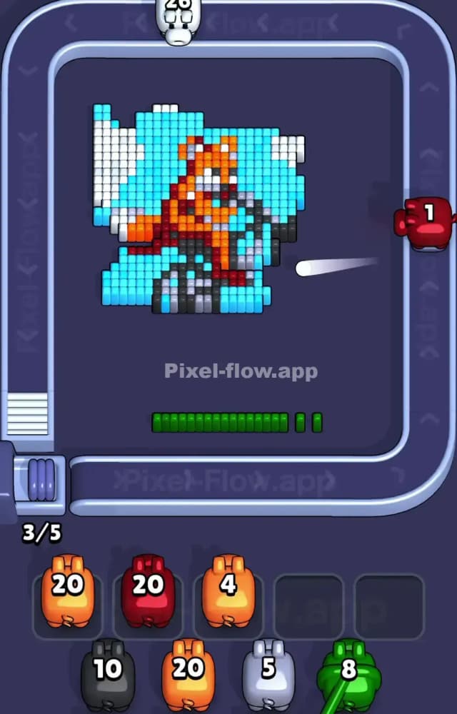 Pixel Flow Level 1533 Solution 2