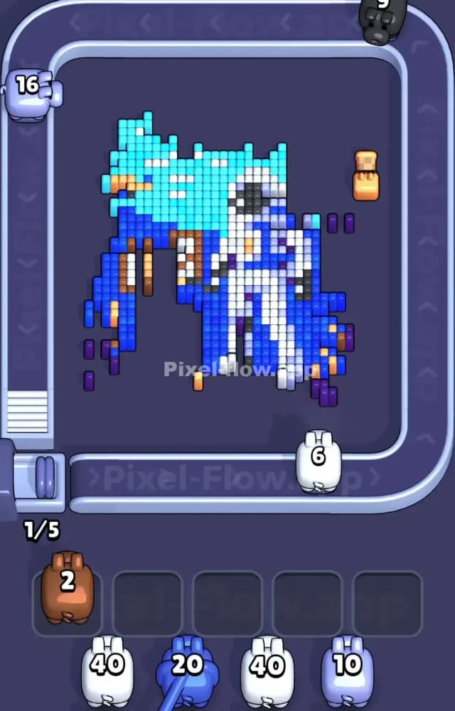 Pixel Flow Level 1024 Solution 2