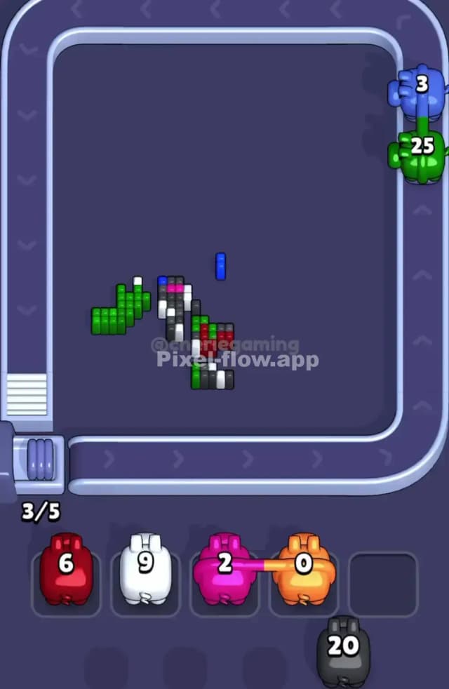 Pixel Flow Level 1867 Solution 3