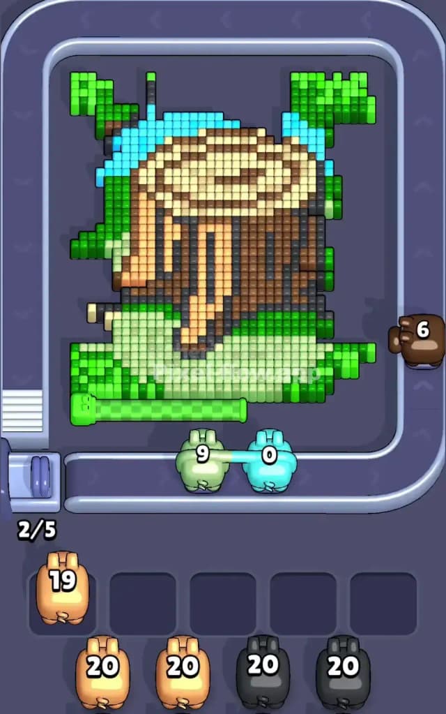 Pixel Flow Level 602 Solution 1