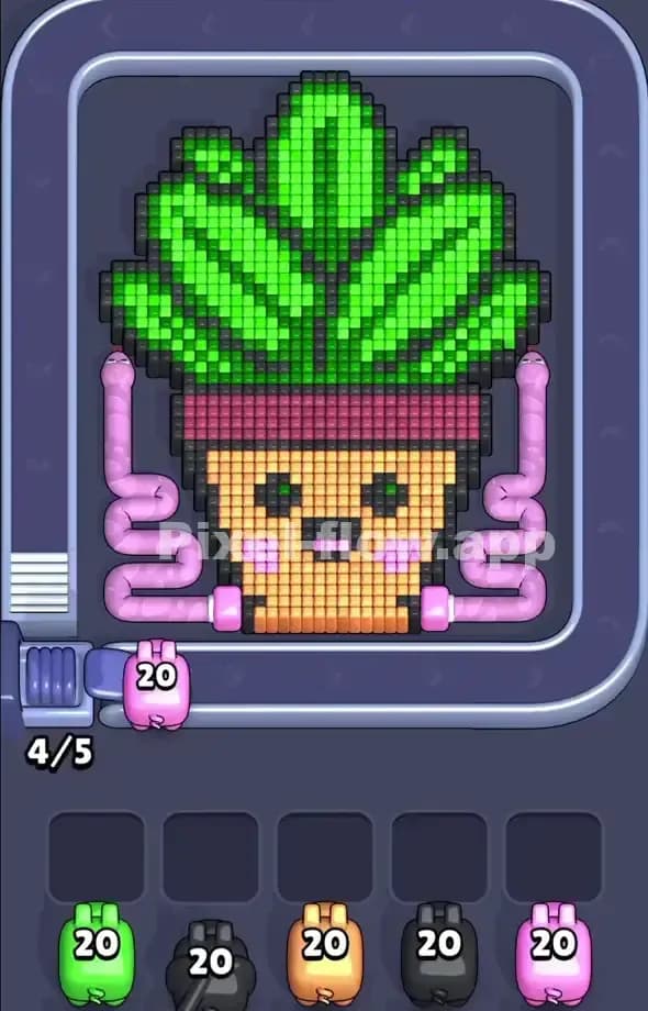 Pixel Flow Level 521 Gameplay