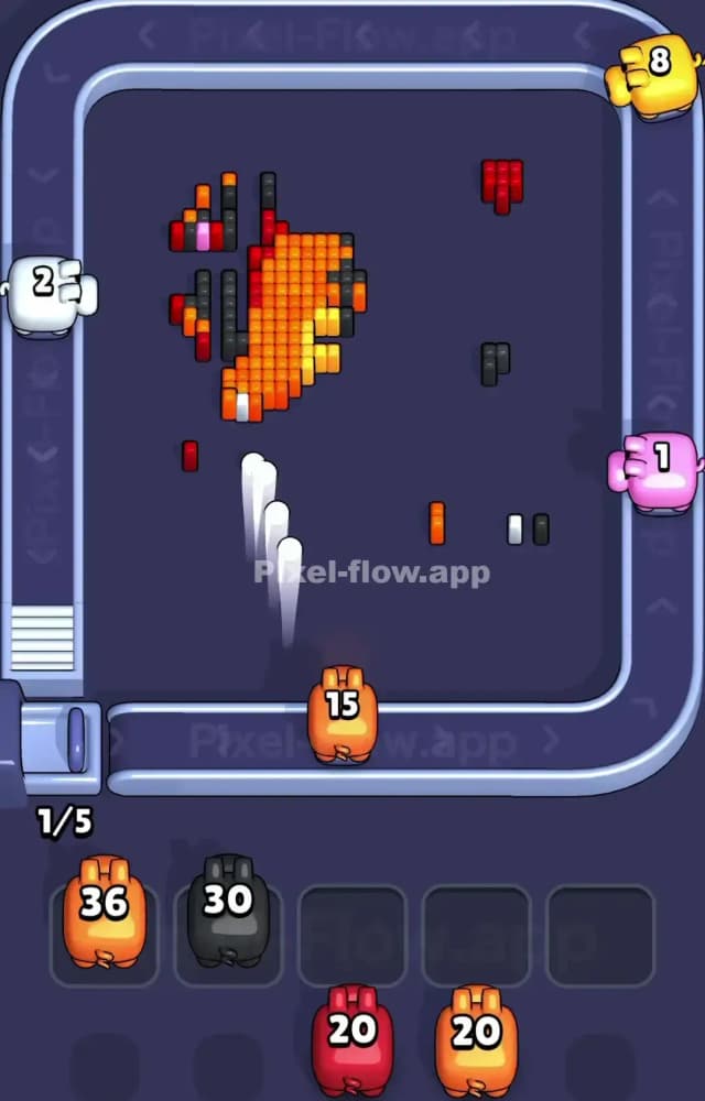 Pixel Flow Level 1176 Solution 3