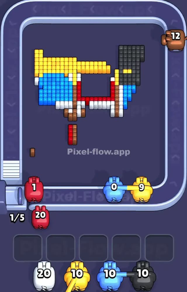 Pixel Flow Level 1081 Solution 1