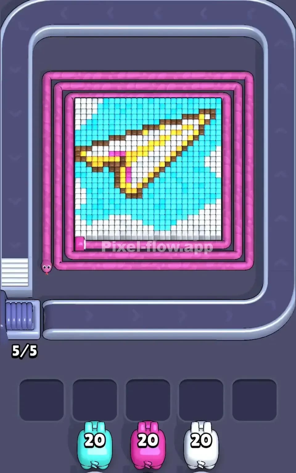 Pixel Flow Level 376 Screenshot