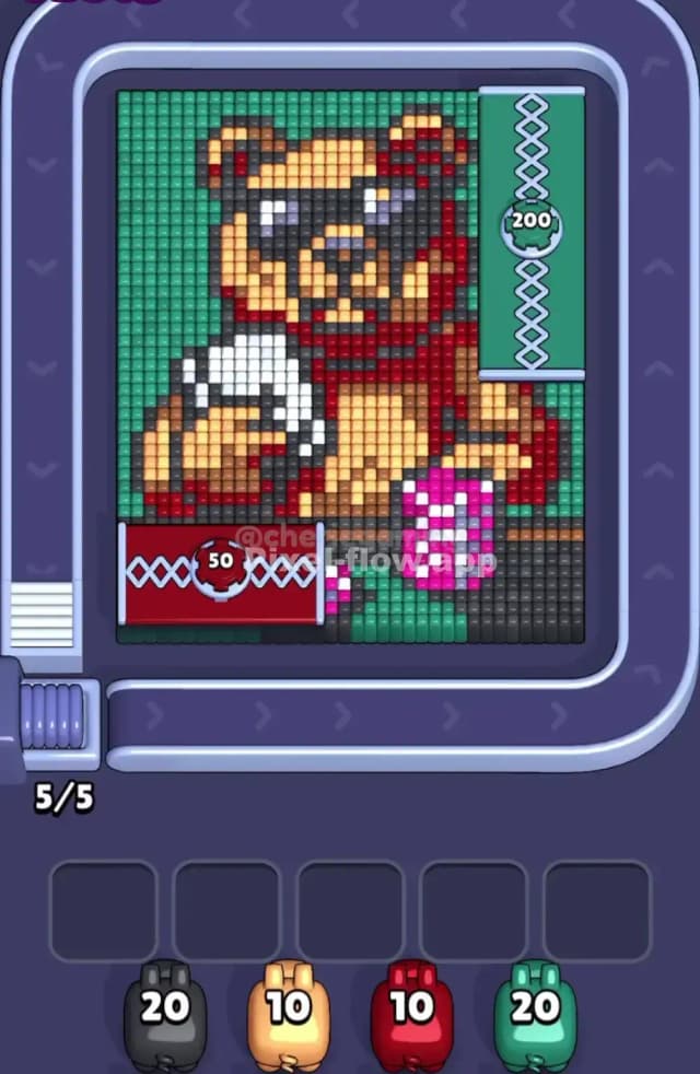 Pixel Flow Level 1666 Gameplay