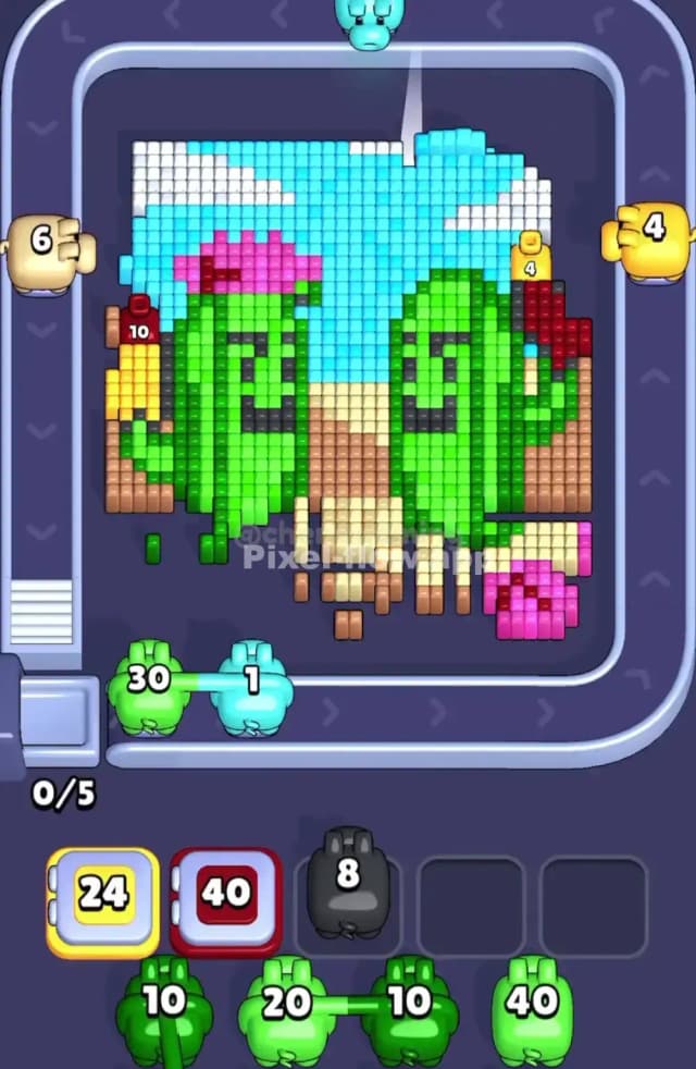 Pixel Flow Level 1893 Solution 1