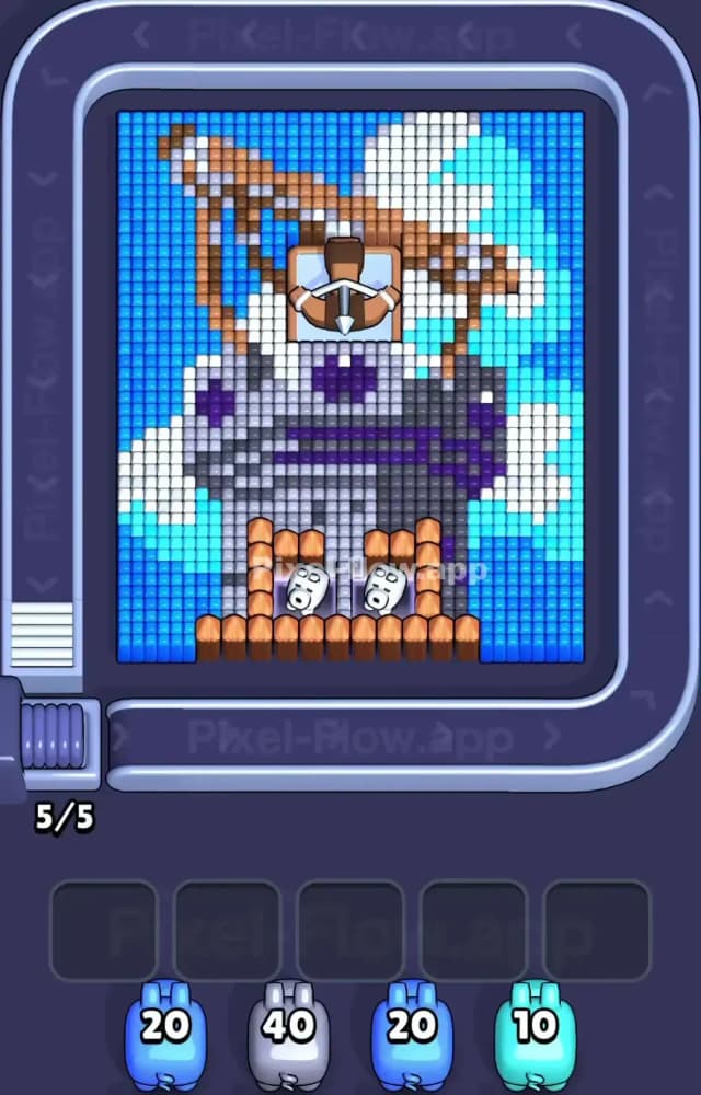 Pixel Flow Level 1554 Gameplay