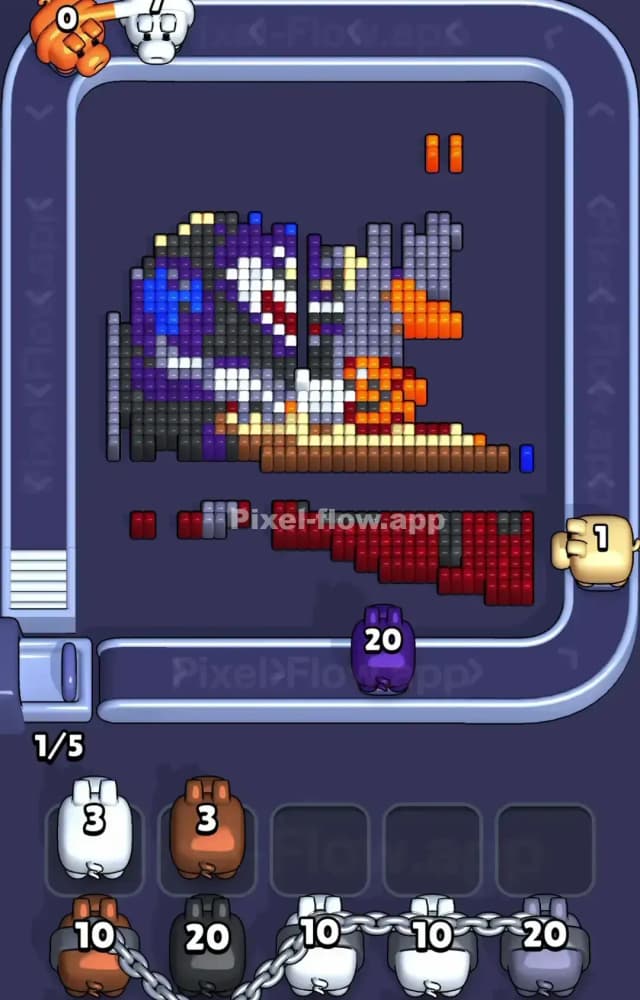 Pixel Flow Level 1470 Solution 2