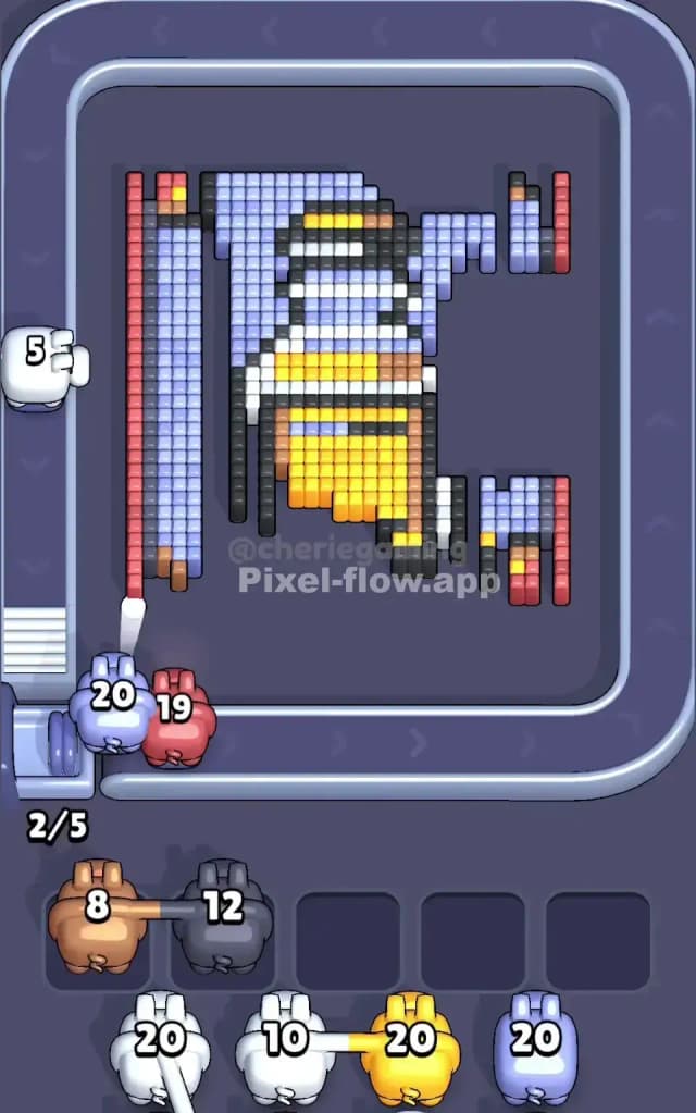 Pixel Flow Level 729 Solution 2