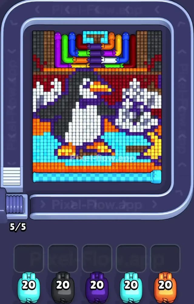 Pixel Flow Level 1464 Gameplay