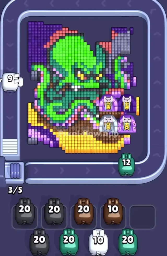 Pixel Flow Level 1859 Solution 1