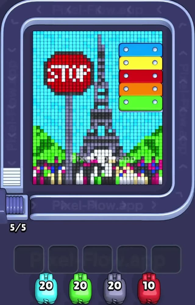 Pixel Flow Level 1414 Gameplay