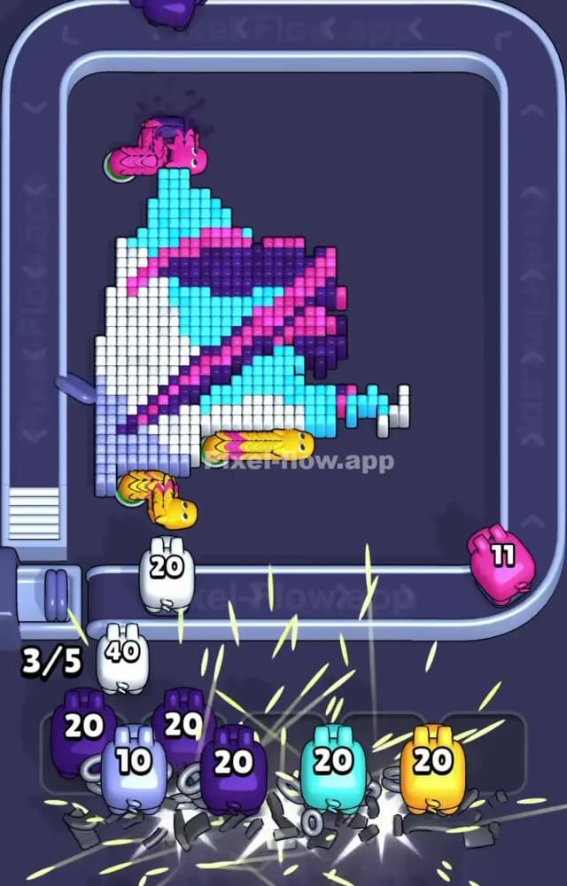 Pixel Flow Level 1411 Solution 2