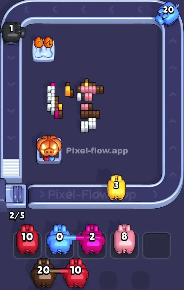 Pixel Flow Level 852 Solution 3
