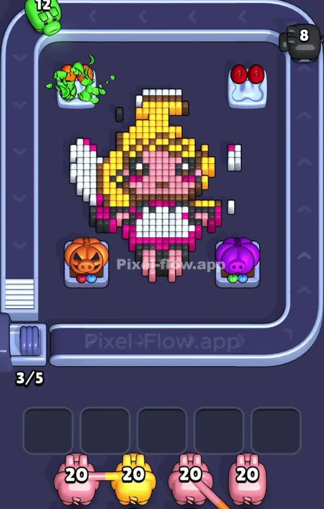 Pixel Flow Level 852 Solution 1