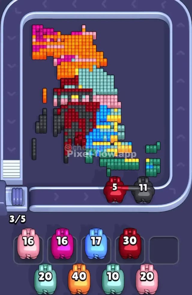 Pixel Flow Level 1846 Solution 2