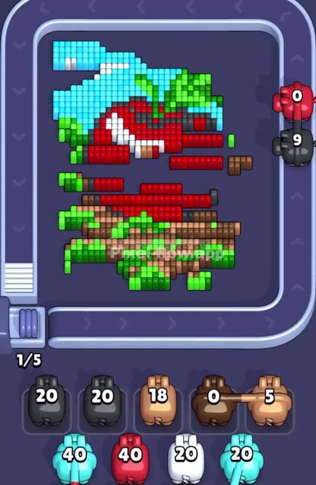 Pixel Flow Level 1830 Solution 2