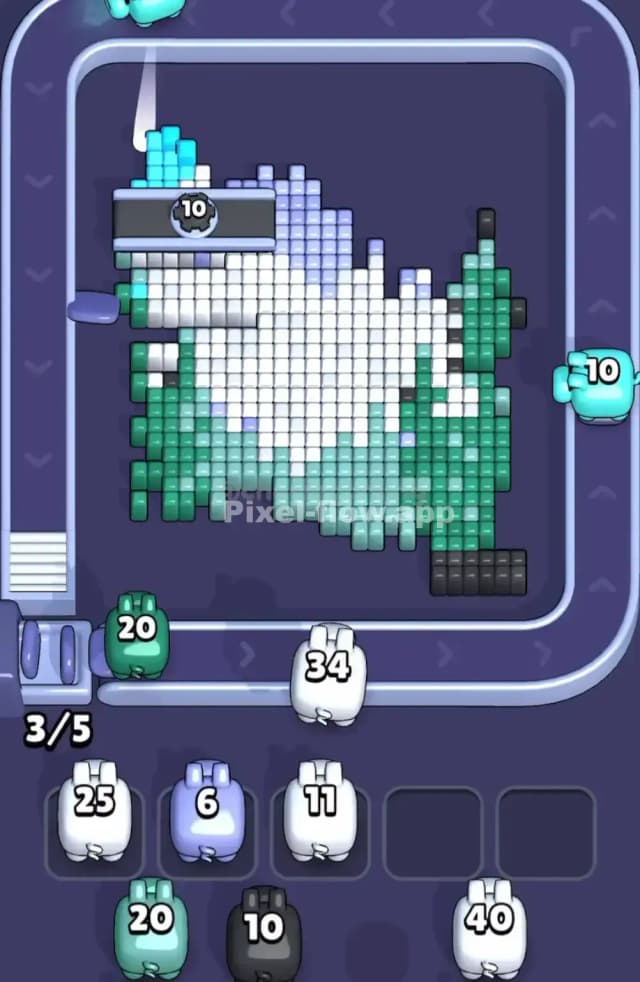 Pixel Flow Level 1862 Solution 2