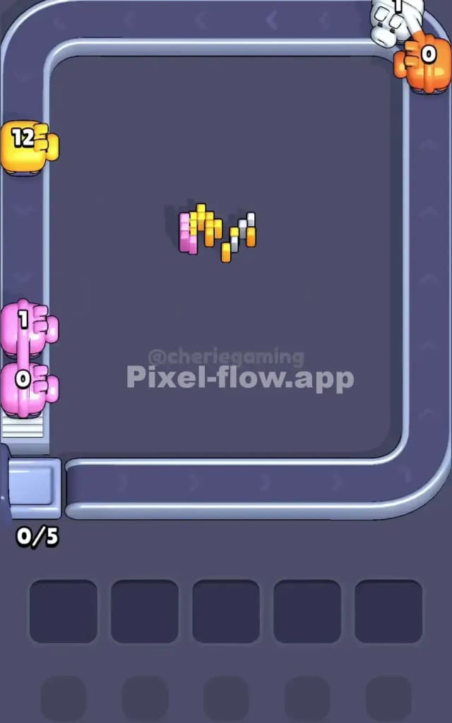 Pixel Flow Level 129 Solution 3
