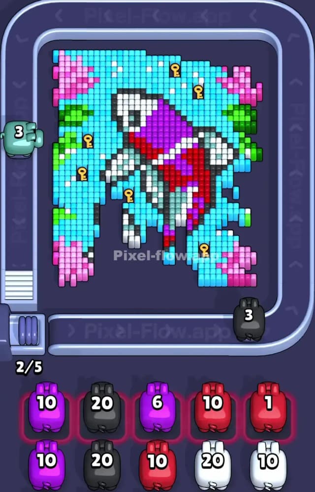 Pixel Flow Level 1546 Solution 1
