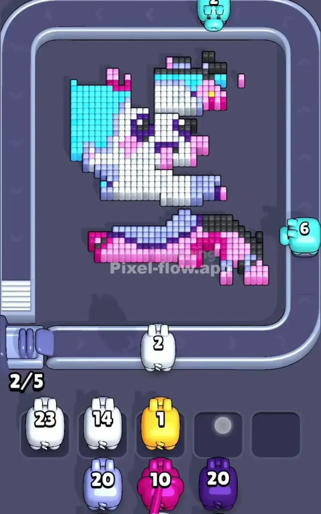 Pixel Flow Level 505 Solution 2