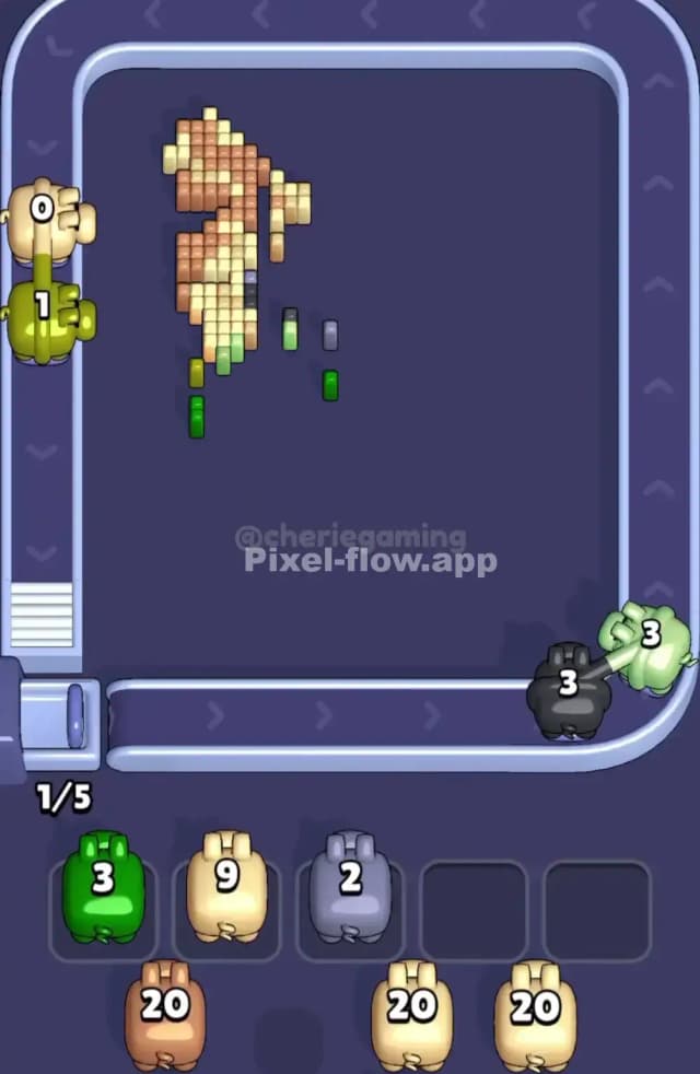 Pixel Flow Level 1892 Solution 3