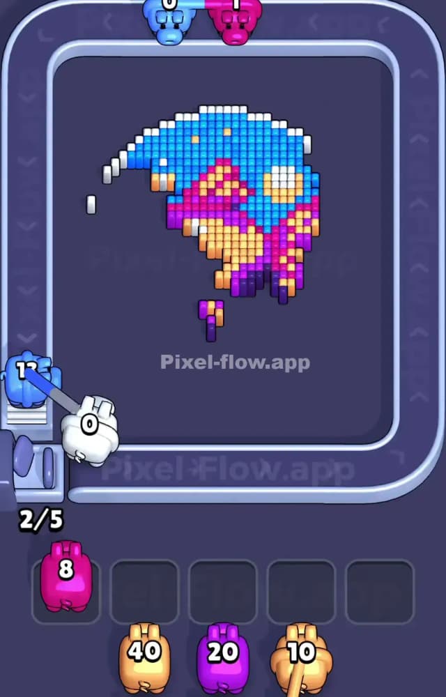Pixel Flow Level 1068 Solution 2