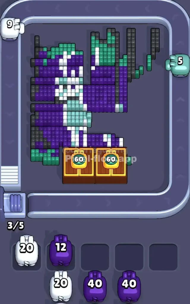 Pixel Flow Level 542 Solution 2