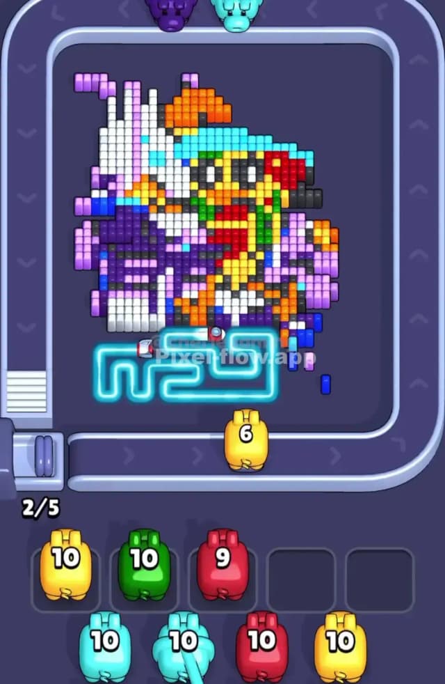 Pixel Flow Level 1839 Solution 1