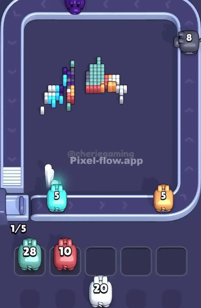 Pixel Flow Level 1863 Solution 3