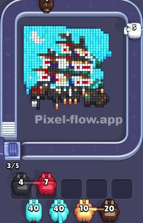 Pixel Flow Level 566 Solution 1
