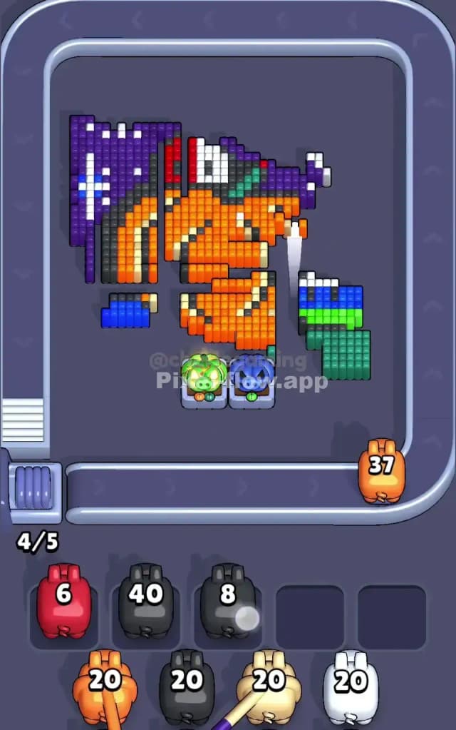 Pixel Flow Level 703 Solution 2