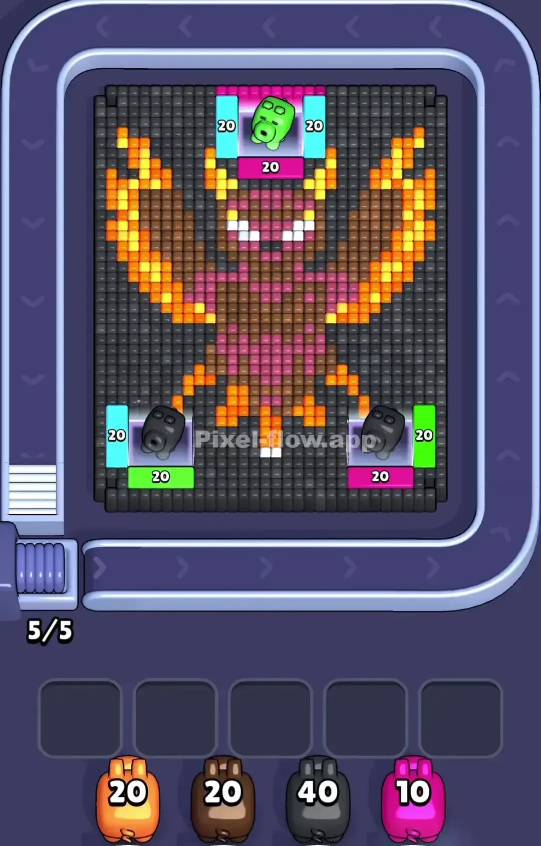 Pixel Flow Level 1096 Screenshot