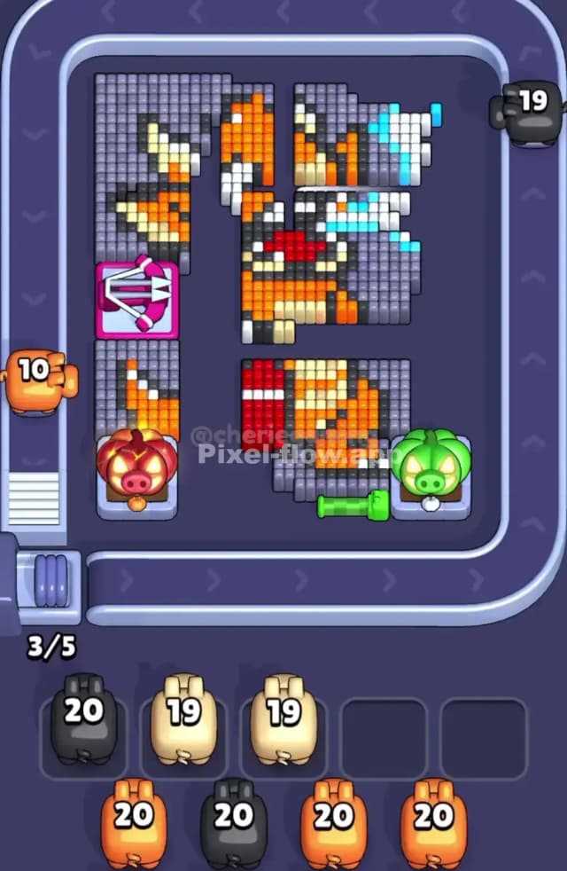 Pixel Flow Level 1855 Solution 2