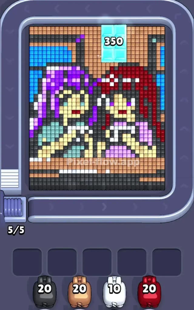 Pixel Flow Level 566 Gameplay