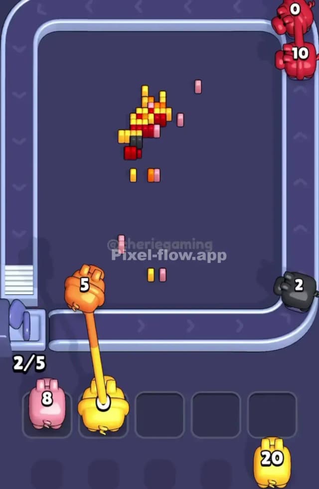 Pixel Flow Level 1836 Solution 3