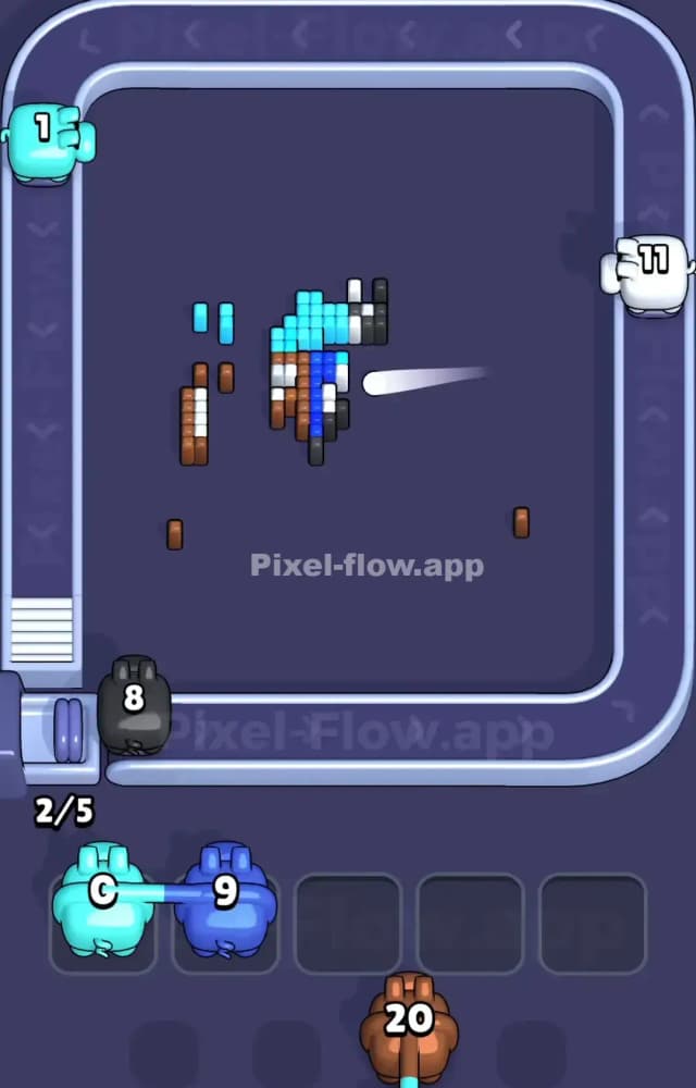 Pixel Flow Level 1024 Solution 3