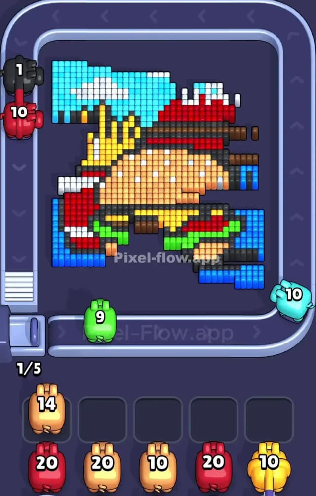 Pixel Flow Level 848 Solution 1