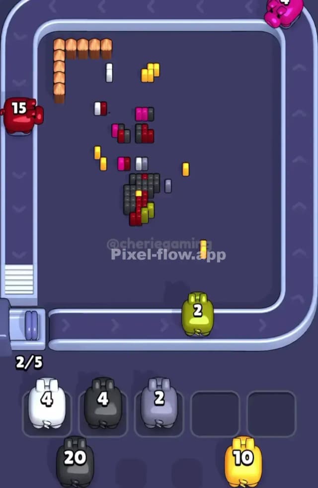 Pixel Flow Level 1858 Solution 3