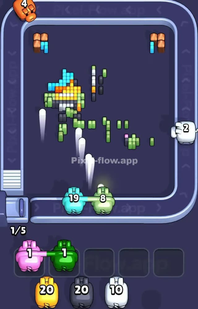 Pixel Flow Level 1486 Solution 3