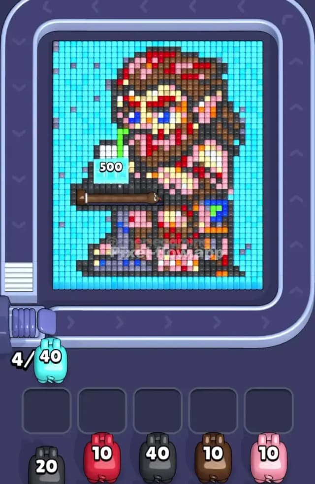 Pixel Flow Level 1843 Gameplay
