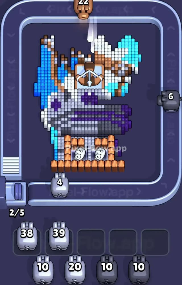 Pixel Flow Level 1554 Solution 2
