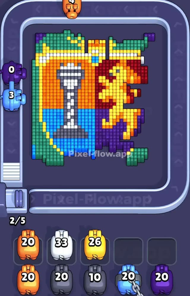 Pixel Flow Level 1083 Solution 1