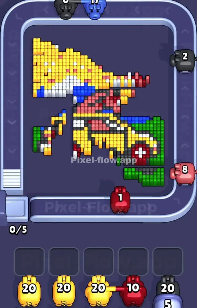 Pixel Flow Level 1036 Solution 2