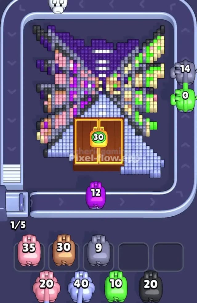 Pixel Flow Level 1890 Solution 1