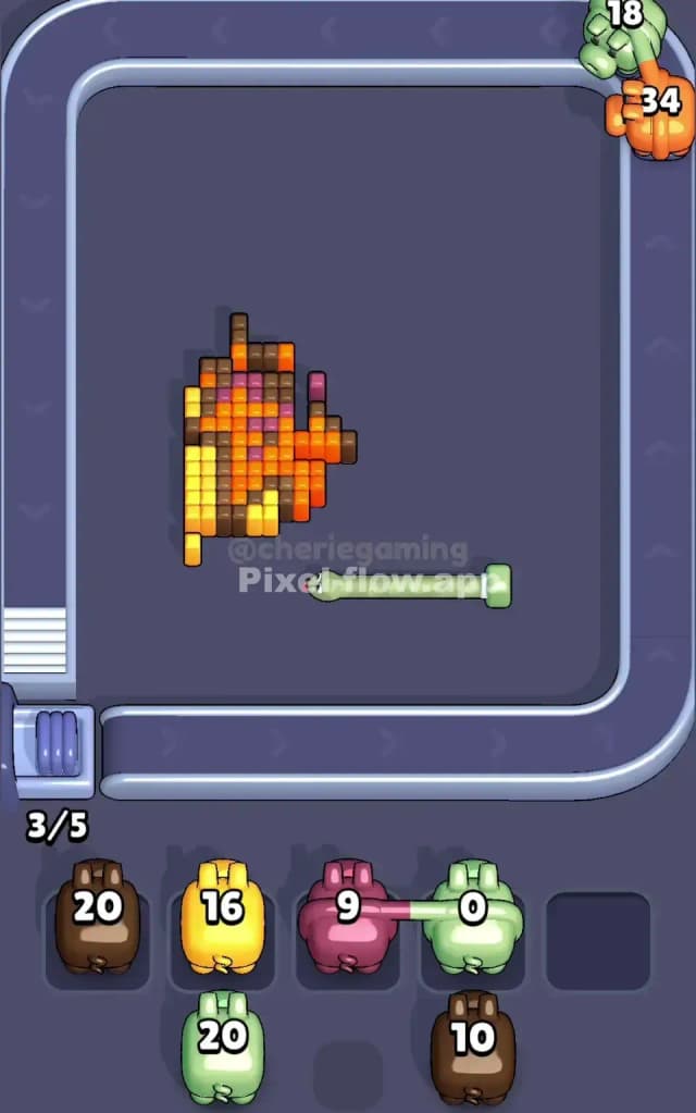 Pixel Flow Level 399 Solution 2